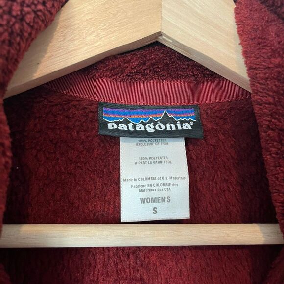 Patagonia Dark Ruby Goji Berry X-Dye Full-Zip Re-Tool Jacket Women’s Size Small - Picture 5 of 6